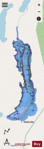 Nazko Lake depth contour Map - i-Boating App - Streets