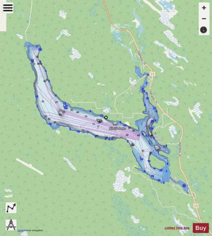 Nimpo Lake depth contour Map - i-Boating App - Streets
