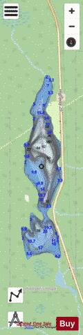 North Cameron Lake depth contour Map - i-Boating App - Streets