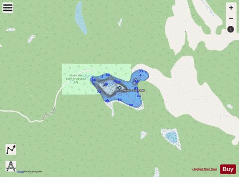 North Star Lake depth contour Map - i-Boating App - Streets
