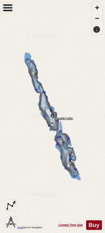 Onerka Lake depth contour Map - i-Boating App - Streets
