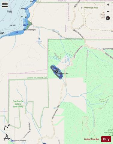 Pease Lake depth contour Map - i-Boating App - Streets