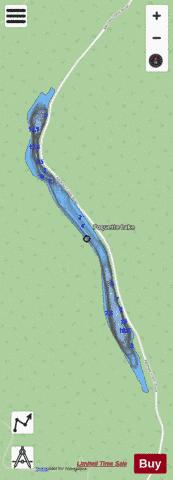 Poquette Lake depth contour Map - i-Boating App - Streets