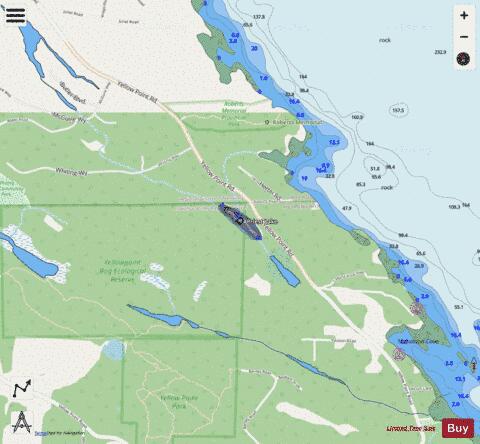 Priest Lake depth contour Map - i-Boating App - Streets