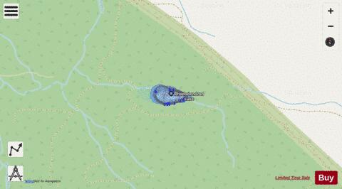 Rhododendron Lake depth contour Map - i-Boating App - Streets
