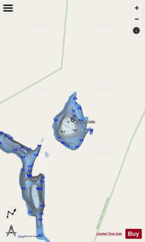 Roxanne Lake depth contour Map - i-Boating App - Streets