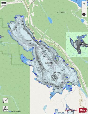 Ruby Lake depth contour Map - i-Boating App - Streets