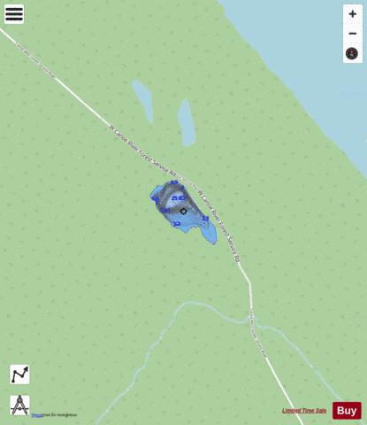 Saddle Lakes depth contour Map - i-Boating App - Streets