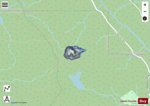 Salamader Lake depth contour Map - i-Boating App - Streets