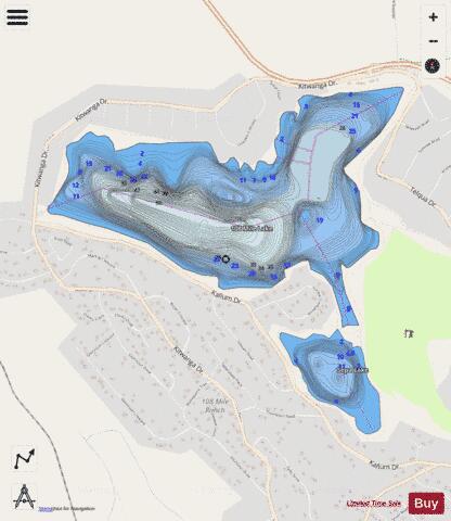 Sepa Lake depth contour Map - i-Boating App - Streets