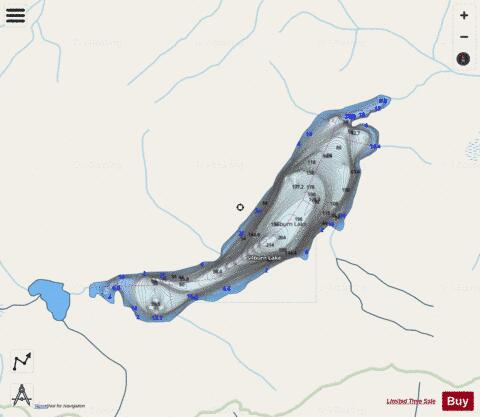 Silburn Lake depth contour Map - i-Boating App - Streets
