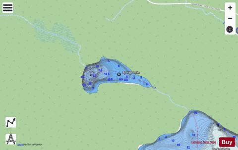 Sponge Lake depth contour Map - i-Boating App - Streets