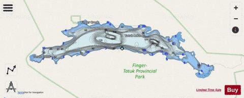 Tatuk Lake depth contour Map - i-Boating App - Streets