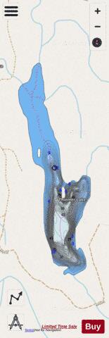 Thiemer Lake depth contour Map - i-Boating App - Streets