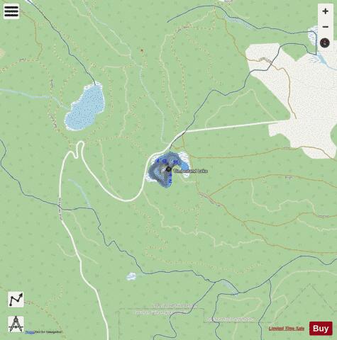 Timberland Lake depth contour Map - i-Boating App - Streets