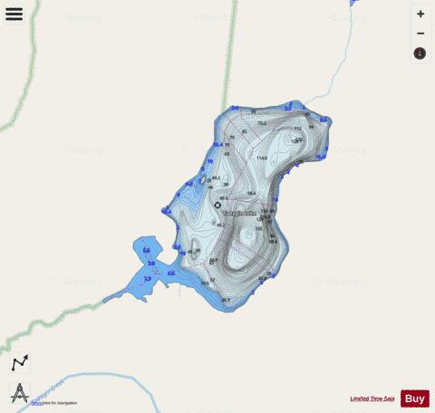 Todagin Lake depth contour Map - i-Boating App - Streets