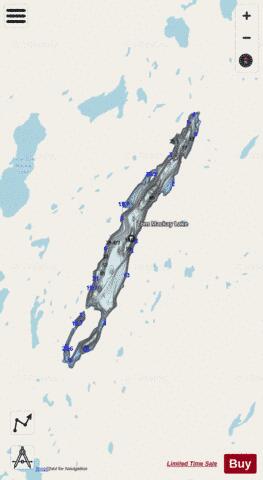 Tom Mackay Lake depth contour Map - i-Boating App - Streets