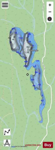 Tuck Lake depth contour Map - i-Boating App - Streets