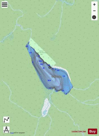 Wansa Lake depth contour Map - i-Boating App - Streets