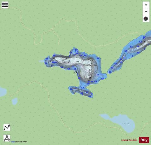 West King Lake depth contour Map - i-Boating App - Streets