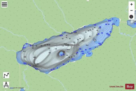 Widgeon Lake depth contour Map - i-Boating App - Streets