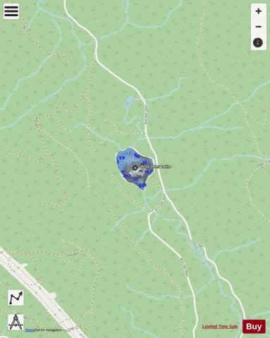 Wild Deer Lake depth contour Map - i-Boating App - Streets