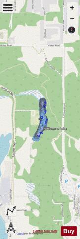 Williamson Lake depth contour Map - i-Boating App - Streets