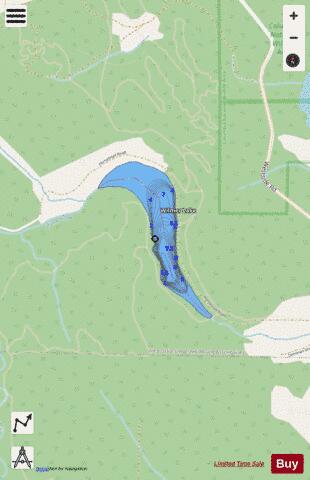 Wilmer Lake depth contour Map - i-Boating App - Streets