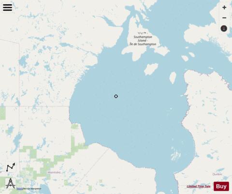 Baie d'Hudson portion nord Marine Chart - Nautical Charts App - Streets