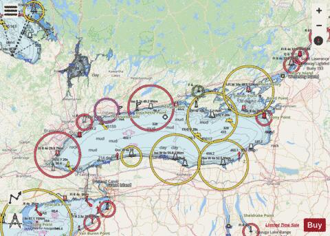 Lake Ontario\Lac Ontario Marine Chart - Nautical Charts App - Streets