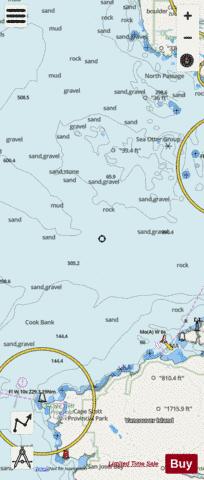 Cape Scott to Cape Calvert Marine Chart - Nautical Charts App - Streets