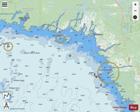 Alexander Passage to\a Beaverstone Bay Marine Chart - Nautical Charts App - Streets