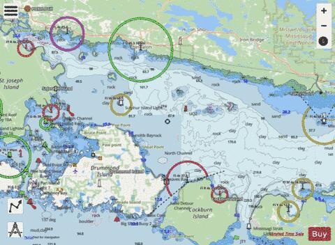 Meldrum Bay to\a St.Joseph Island Marine Chart - Nautical Charts App - Streets