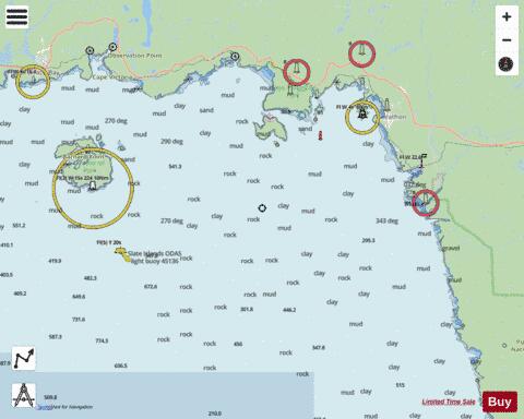 Oiseau Bay to Jackfish Bay Marine Chart - Nautical Charts App - Streets