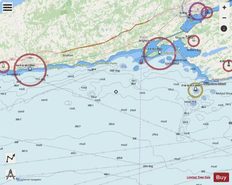 Scotch Bonnet Island to\a Cobourg Marine Chart - Nautical Charts App - Streets