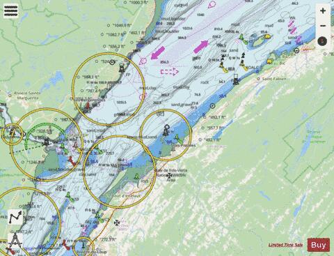 Ile du Bic au\to Cap de la Tete au Chien Marine Chart - Nautical Charts App - Streets