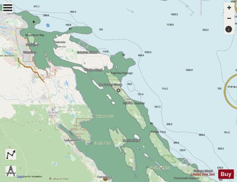 Thetis Island to\a Nanaimo Marine Chart - Nautical Charts App - Streets