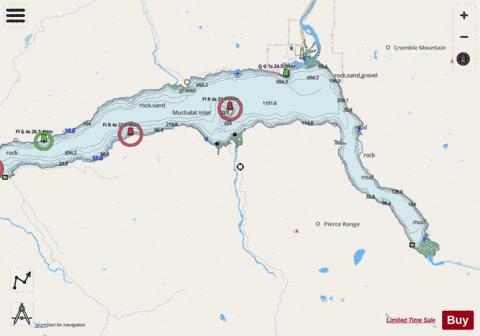 Muchalet Inlet Marine Chart - Nautical Charts App - Streets