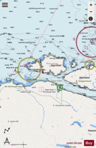 Queen Charlotte Strait Western Portion\Partie Ouest (Part 1 of 2) Marine Chart - Nautical Charts App - Streets