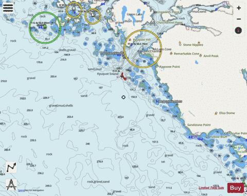Kyuquot Sound (Part 2 of 2) Marine Chart - Nautical Charts App - Streets