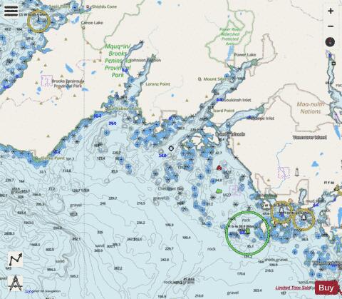 Checleset Bay Marine Chart - Nautical Charts App - Streets