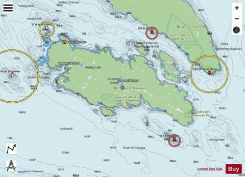 Lasqueti Island Marine Chart - Nautical Charts App - Streets