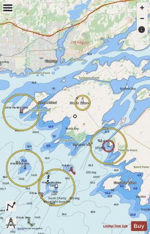 Carleton Island to\au Charity Shoal Marine Chart - Nautical Charts App - Streets