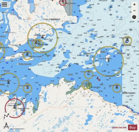 Hamilton Sound, Eastern Portion / Partie est Marine Chart - Nautical Charts App - Streets