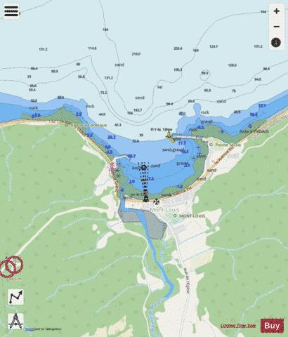 Mont-Louis Marine Chart - Nautical Charts App - Streets
