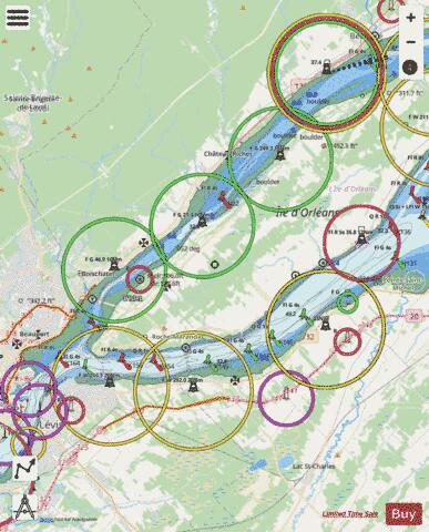Continuation A - Quebec a Beaupre et Saint-Michel Marine Chart - Nautical Charts App - Streets