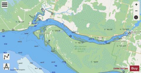 Rivi�re P�ribonka Marine Chart - Nautical Charts App - Streets