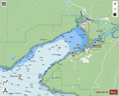 Port San Juan Marine Chart - Nautical Charts App - Streets