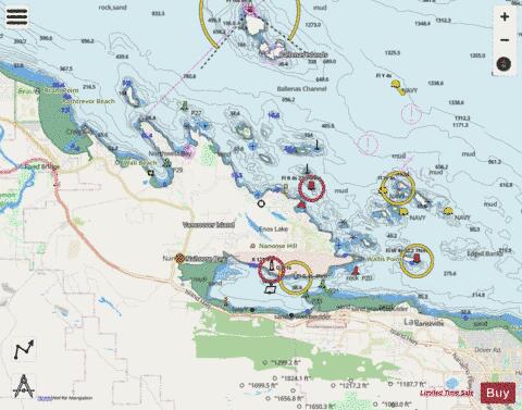 Approaches to\Approches a Nanoose Harbour Marine Chart - Nautical Charts App - Streets