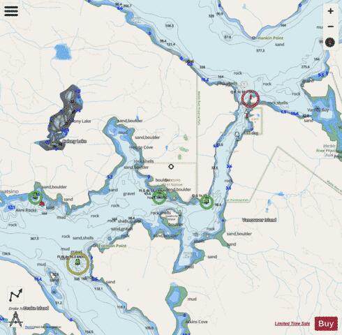 Quatsino Narrows Marine Chart - Nautical Charts App - Streets